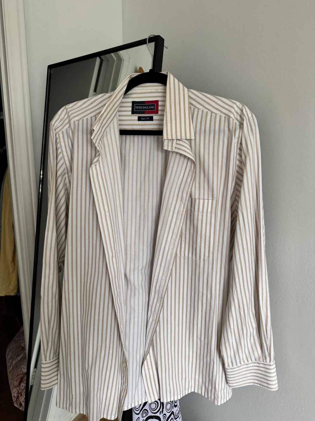 Peter England Nuvo Fit Striped Shirt