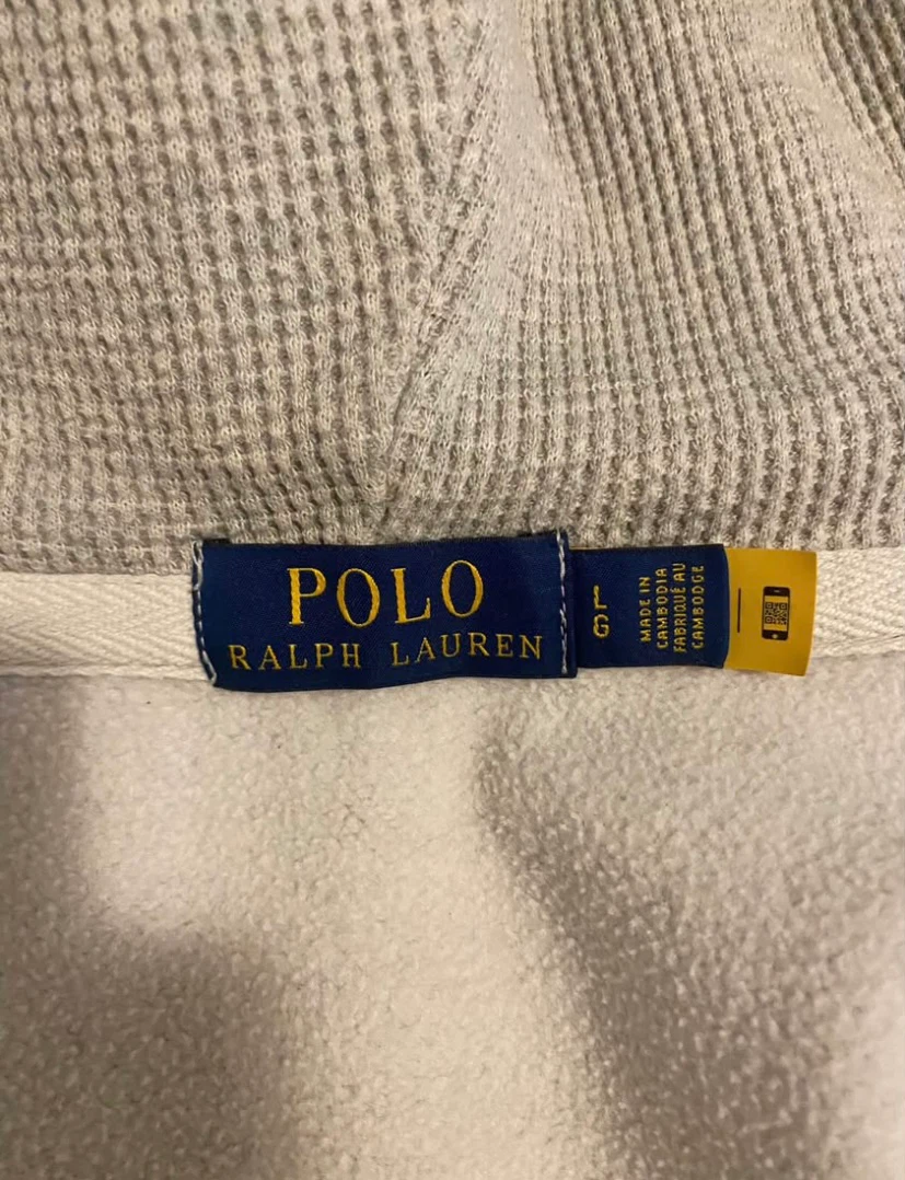 Polo Ralph Lauren Grey Zip-Up Hoodie Large - photo 3