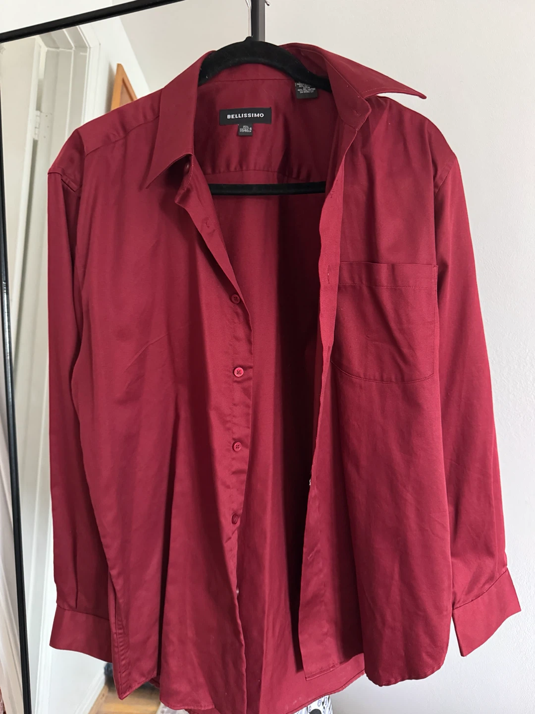 Bellissimo Maroon Button-Down Shirt