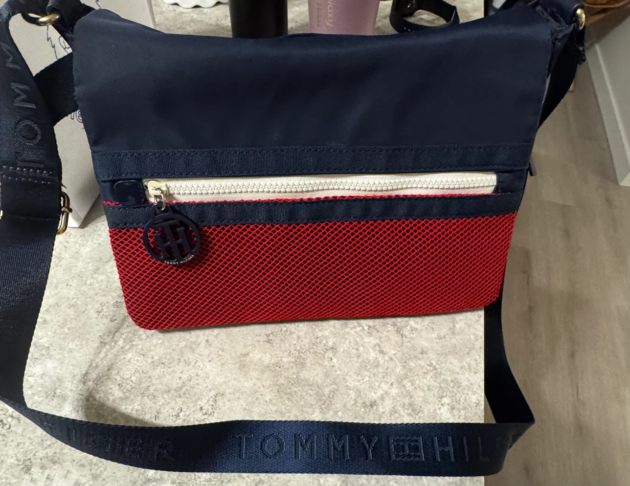 Tommy Hilfiger Red and Blue Crossbody Bag - photo 5