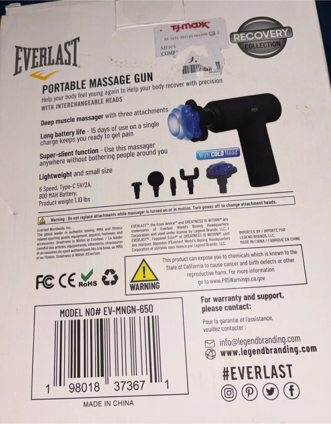 Everlast Portable Massage Gun - photo 2