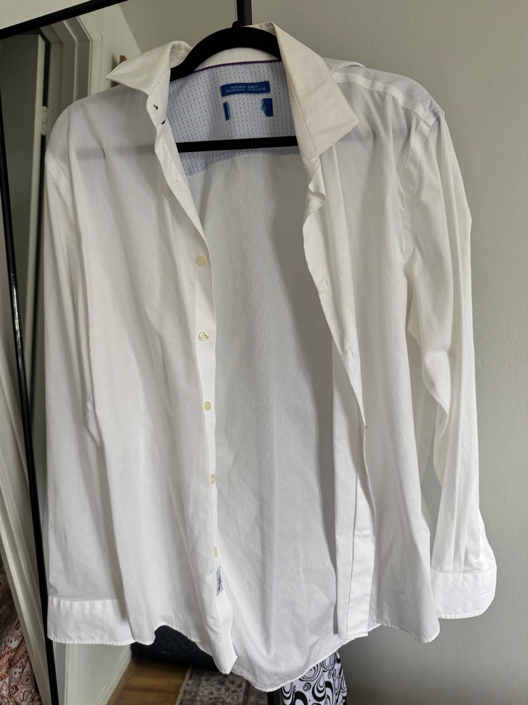 White Non-Iron Slim Fit Shirt - photo 3