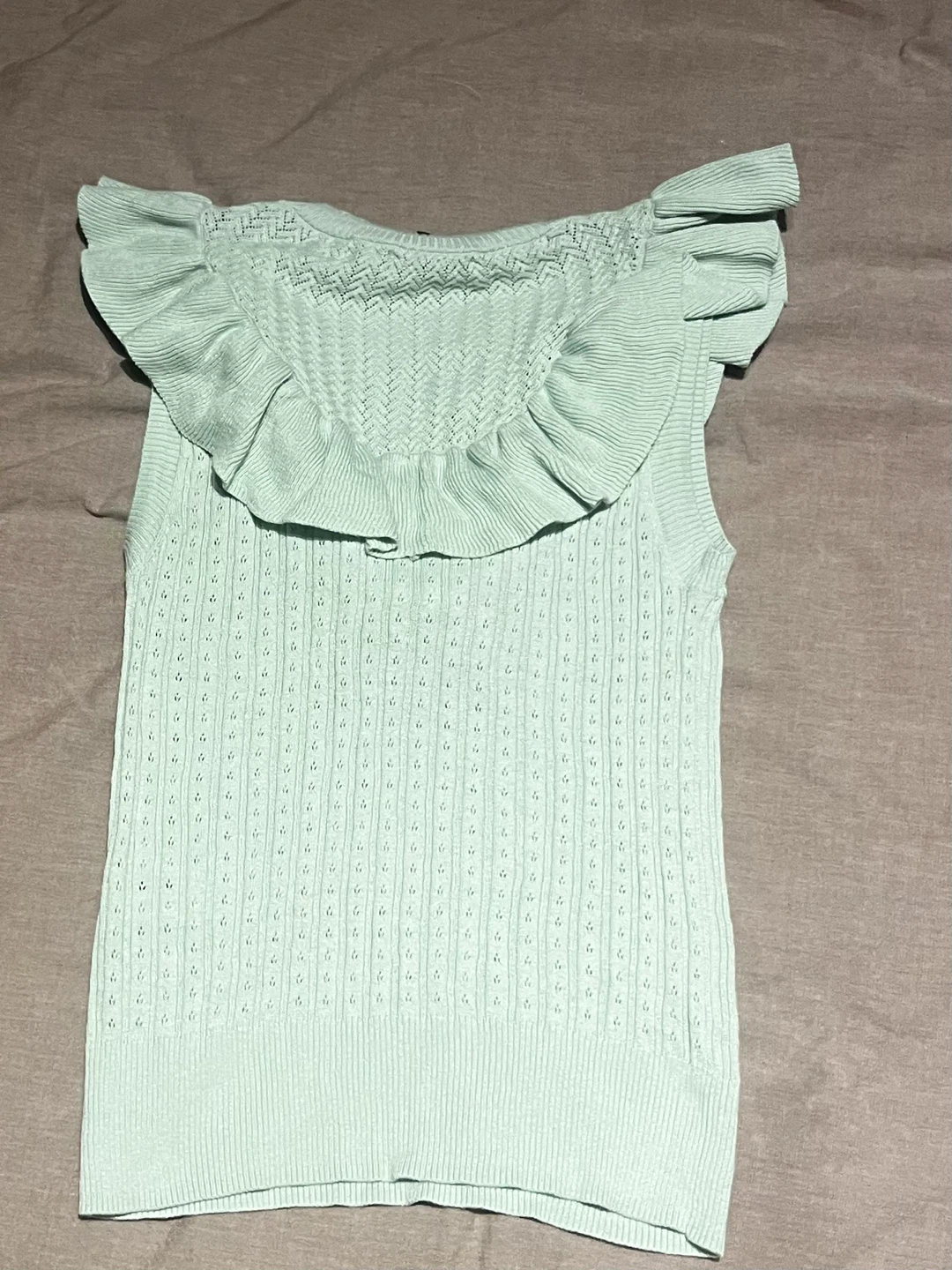 PAIGE Ruffle Knit Sleeveless Top - photo 2