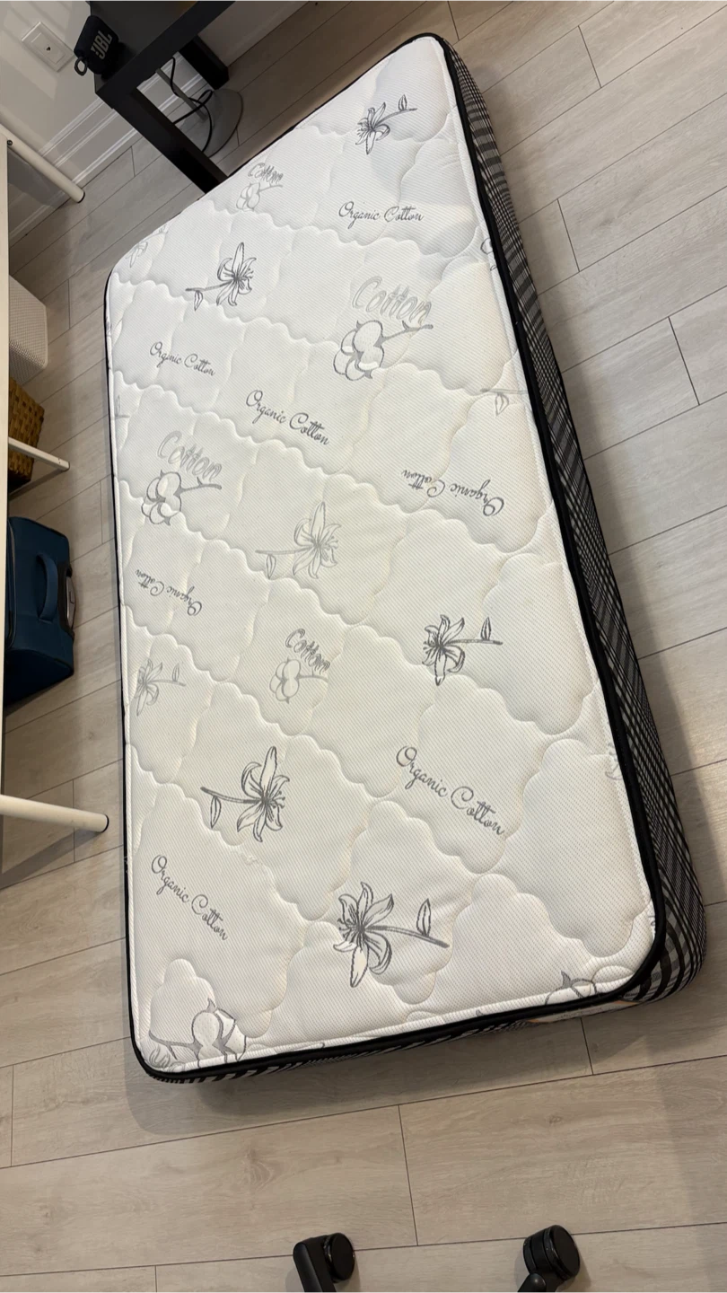 Twin Mattress (Adam Bedding Organic Cotton Hard Foam Mattress) - photo 2