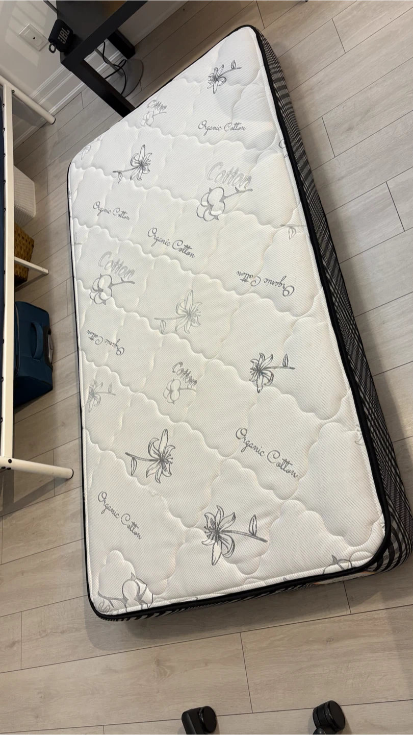 Twin Mattress (Adam Bedding Organic Cotton Hard Foam Mattress) - photo 3