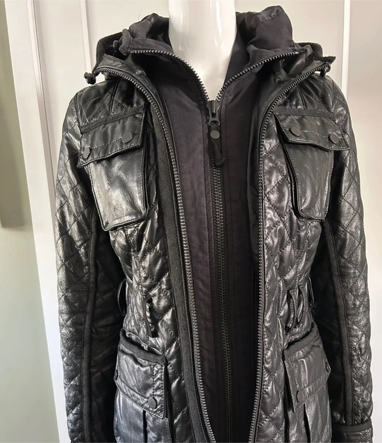Danier Leather Quilted Thinsulate Jacket with Zip-In Hoodie - photo 2