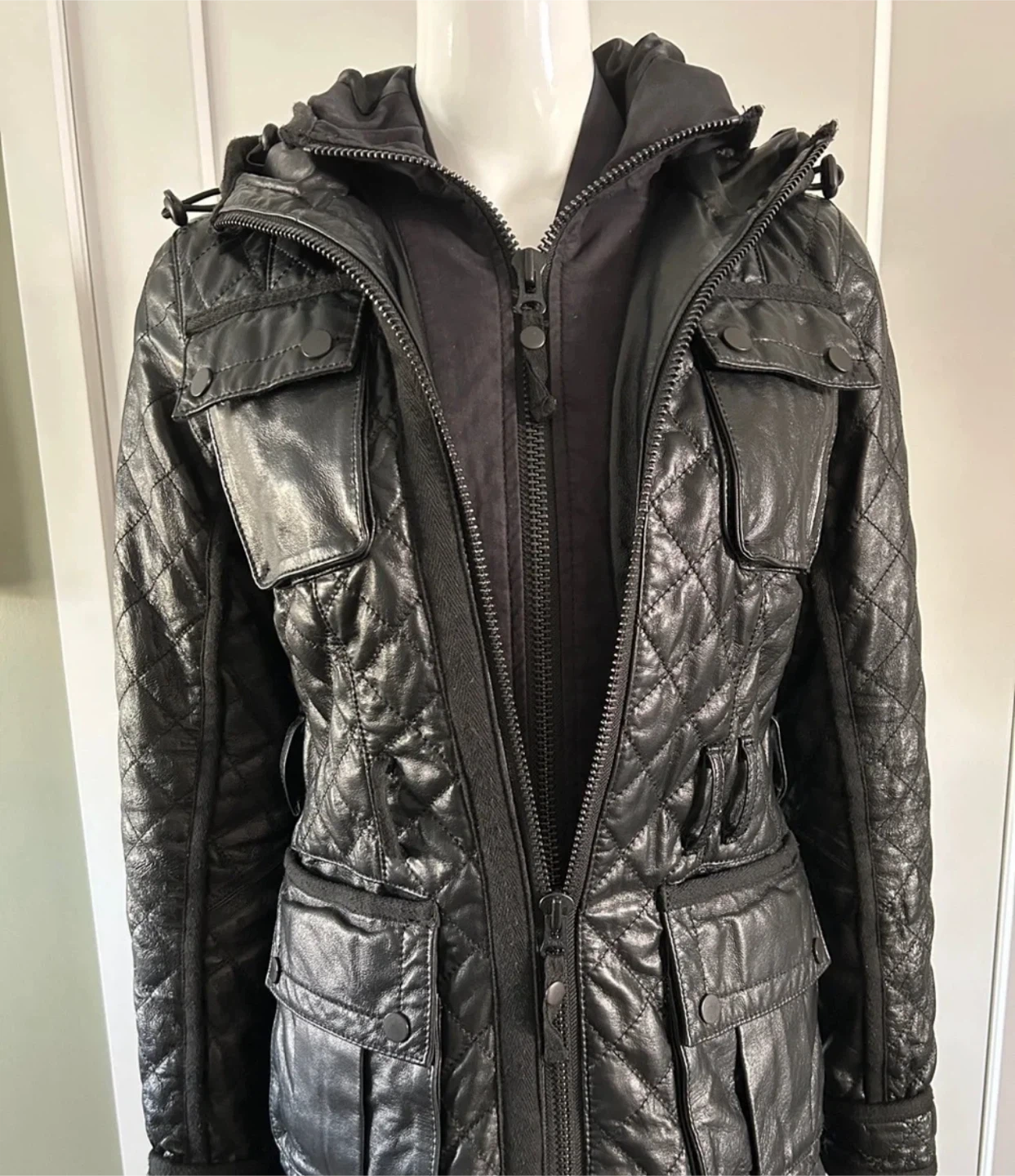 Danier Leather Quilted Thinsulate Jacket with Zip-In Hoodie - photo 3