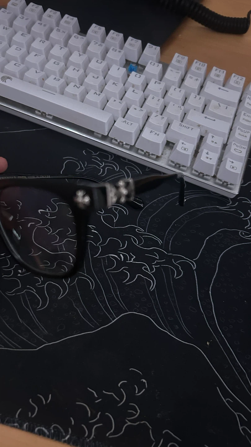 Chrome Hearts black frame glasses - photo 3