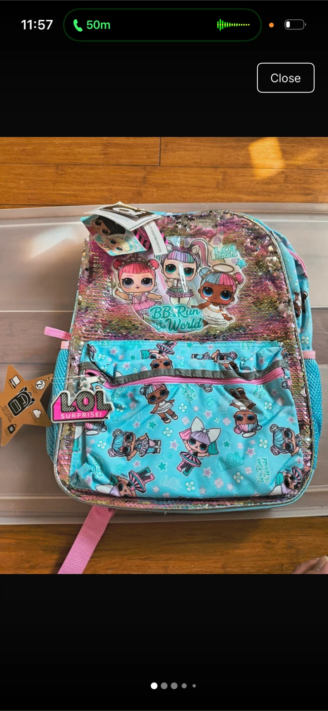 LOL Surprise BB Run the World Sequin Backpack