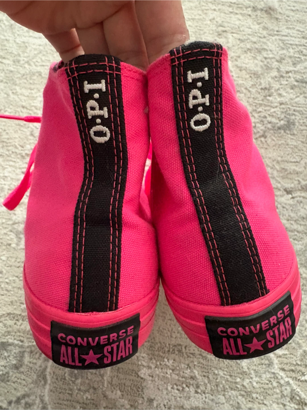 Converse x OPI Pink High-Top Sneakers