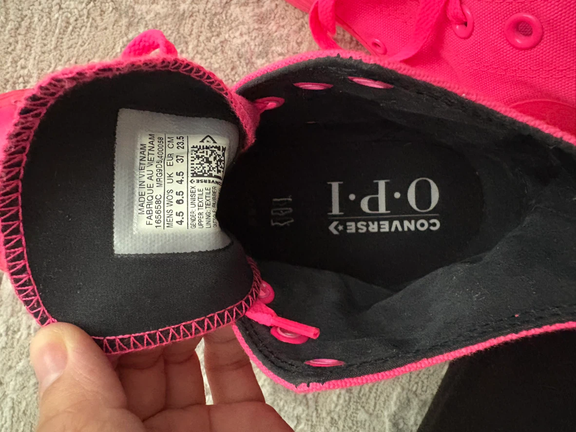 Converse x OPI Pink High-Top Sneakers - photo 4