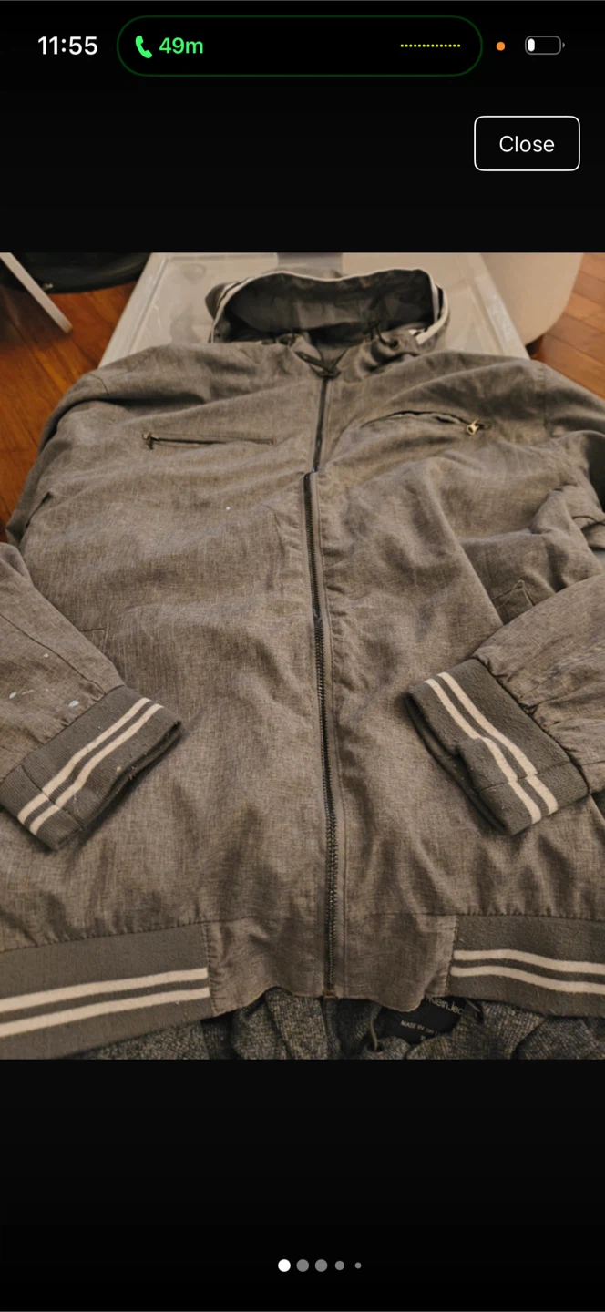 Calvin Klein Grey Hooded Jacket