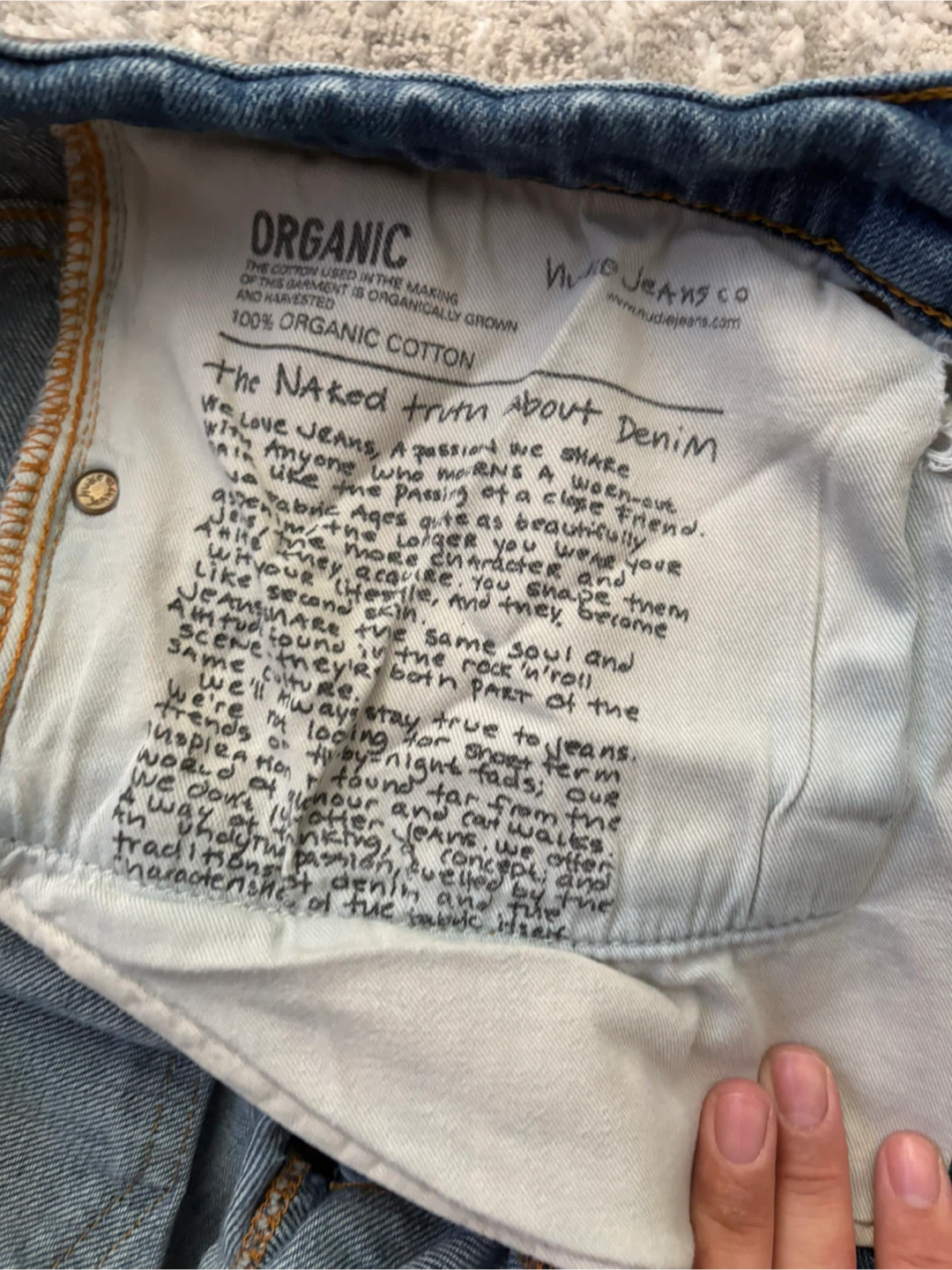 Nudie Jeans Co. Organic Cotton Denim - 34x32 - photo 5