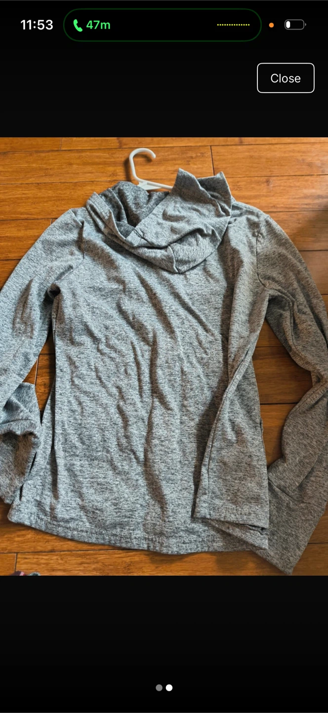 Gray Heather Zip-Up Hoodie - photo 2