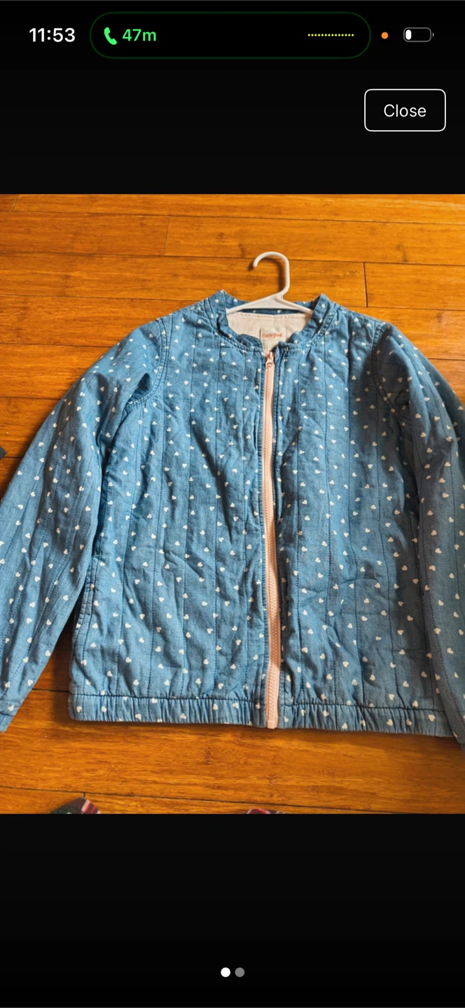 Cat & Jack Quilted Heart Jacket