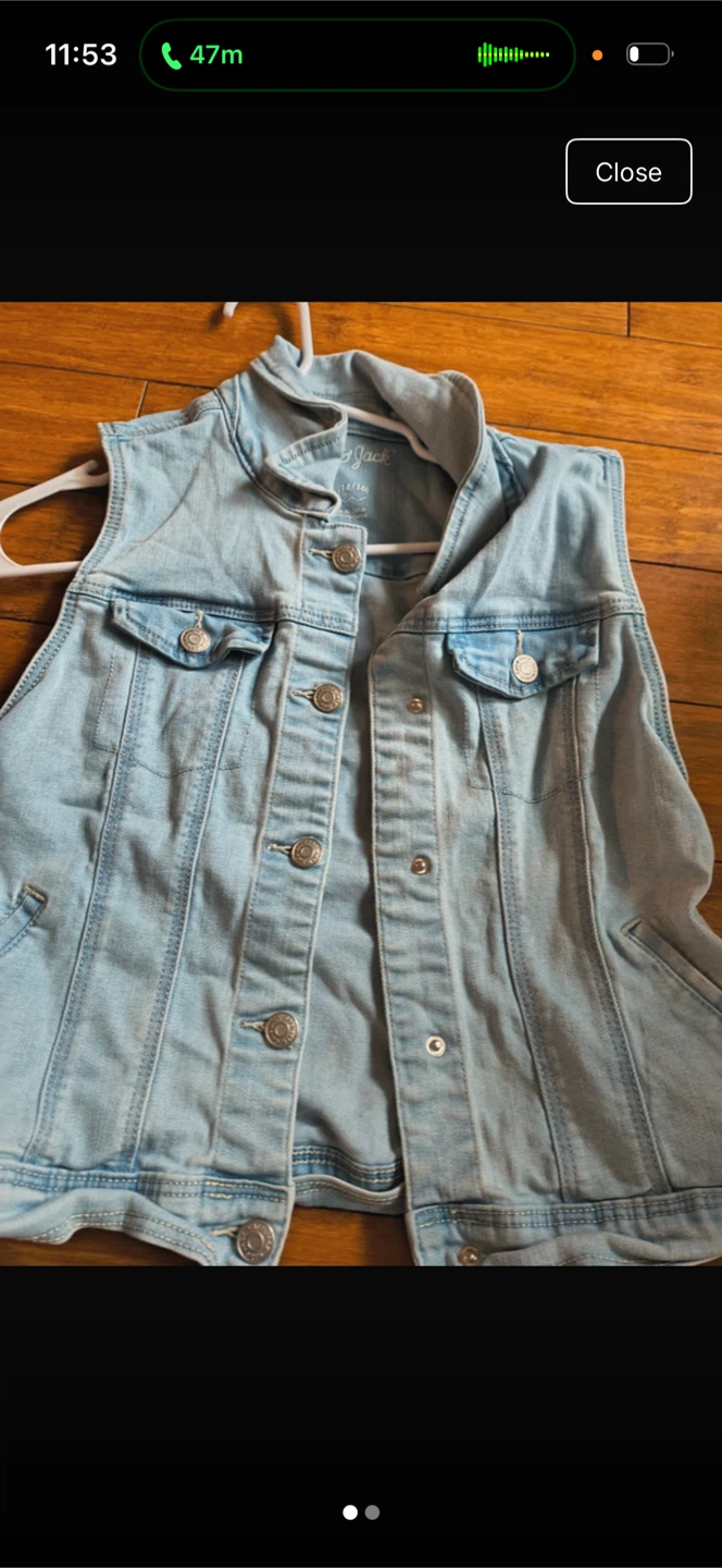 Cat & Jack Light Wash Denim Vest