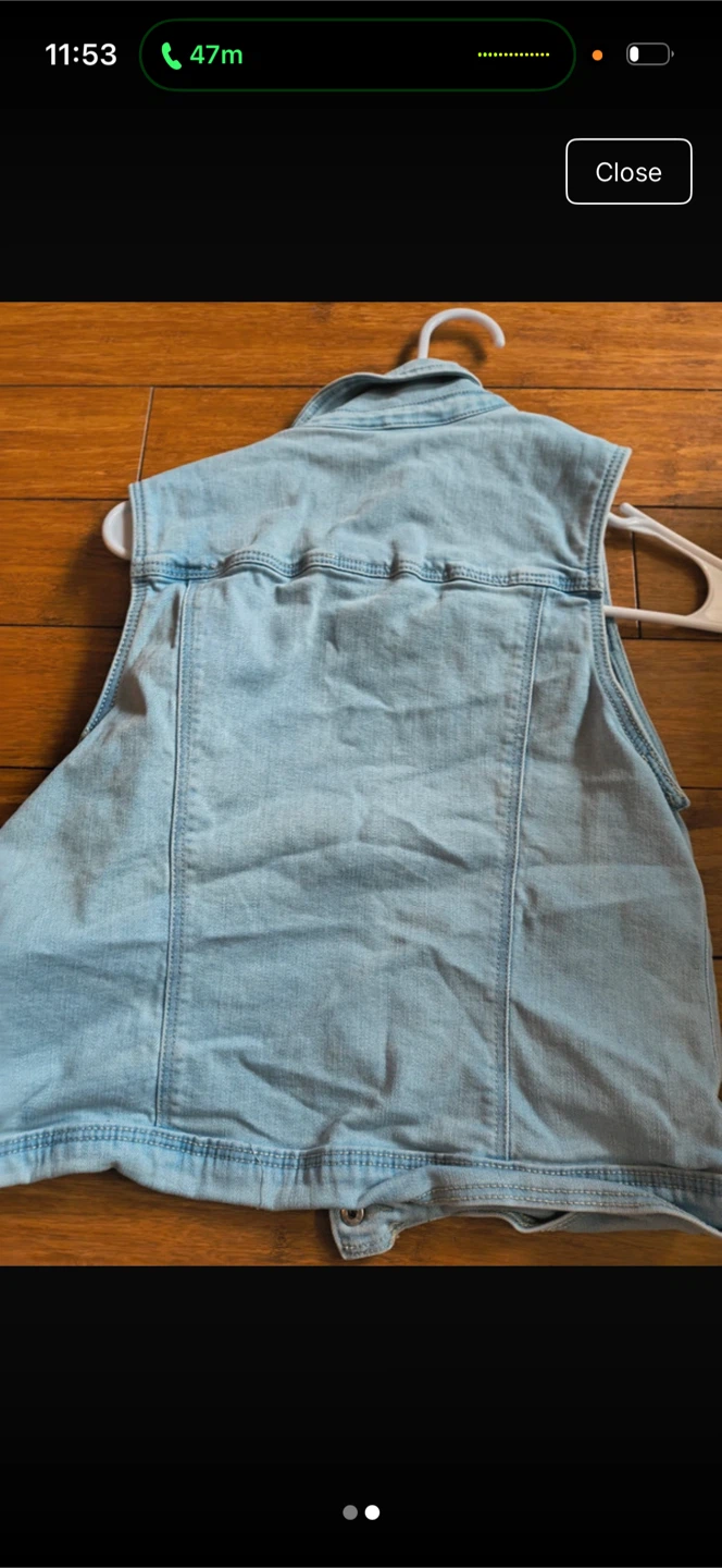 Cat & Jack Light Wash Denim Vest - photo 2