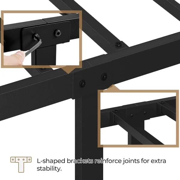 Queen Vintage Farmhouse Metal Bed Frame - photo 4