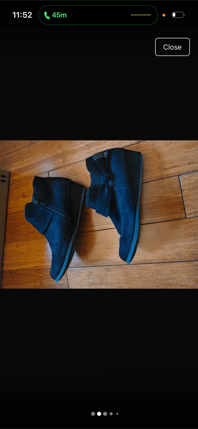 Kelly & Katie black wedge booties - photo 2