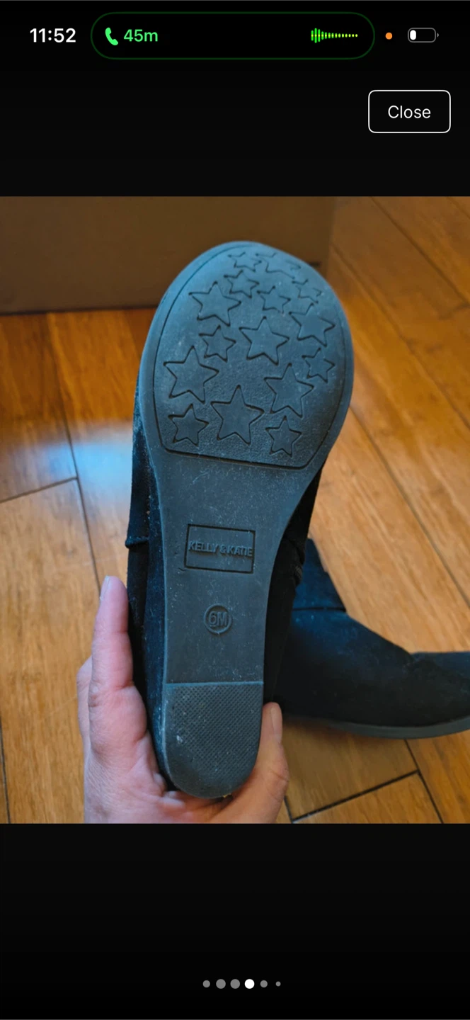 Kelly & Katie black wedge booties - photo 4