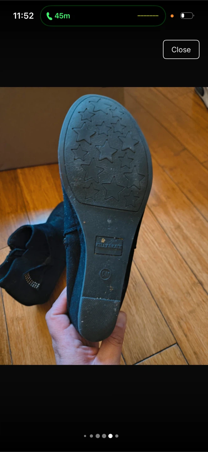 Kelly & Katie black wedge booties - photo 5