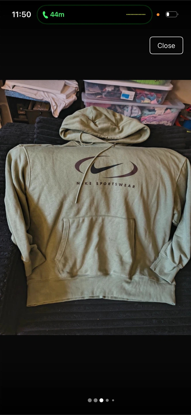 Nike Sportswear Olive Green Hoodie - photo 3