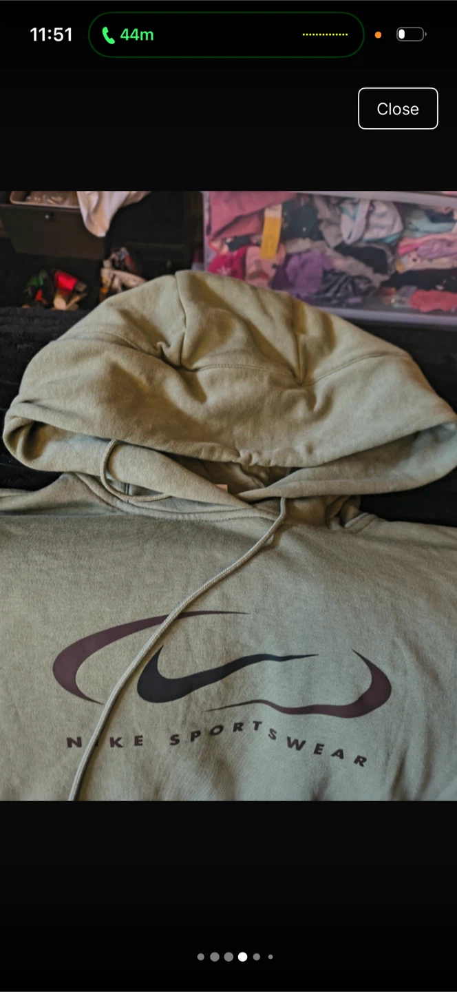 Nike Sportswear Olive Green Hoodie - photo 4