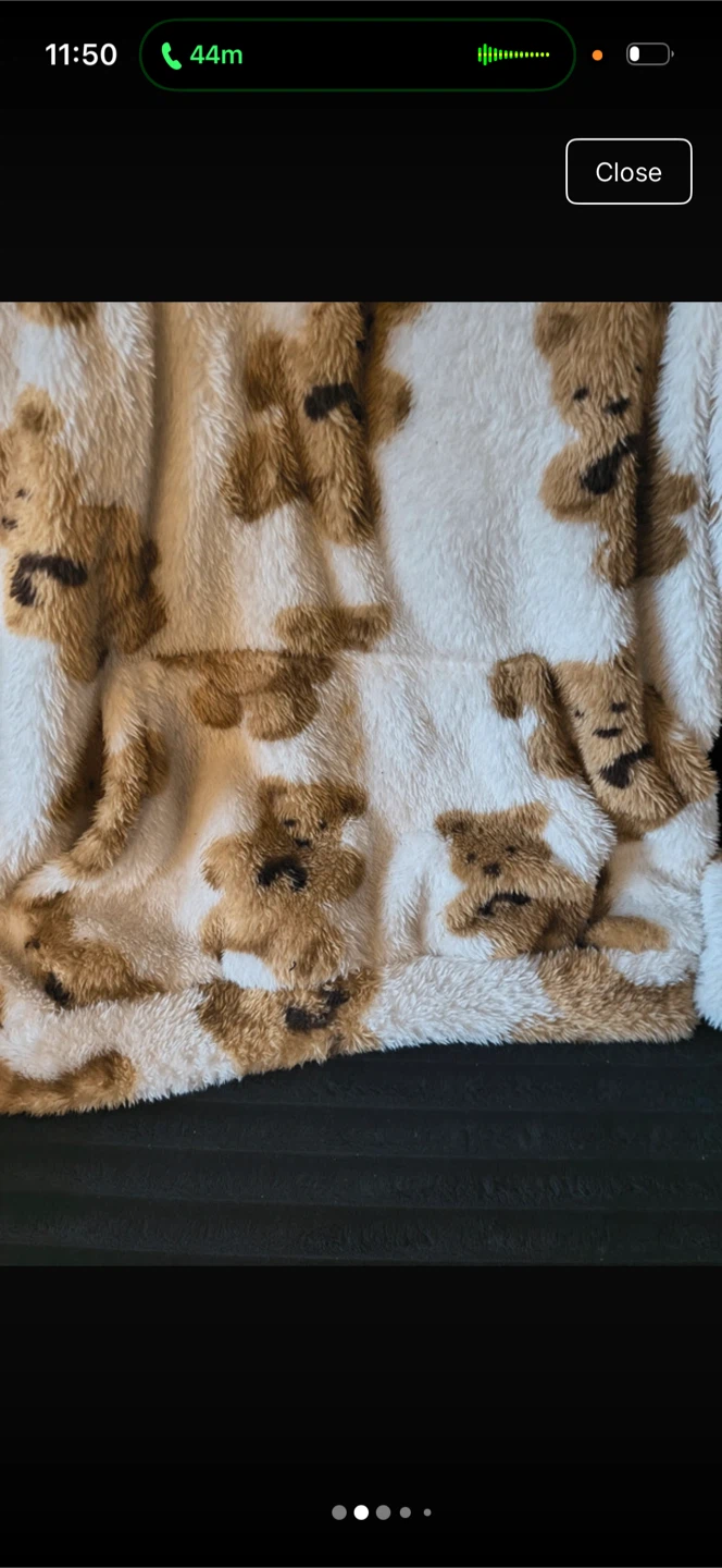 SHEIN Teddy Bear Print Fuzzy Zip-Up Hoodie - photo 2
