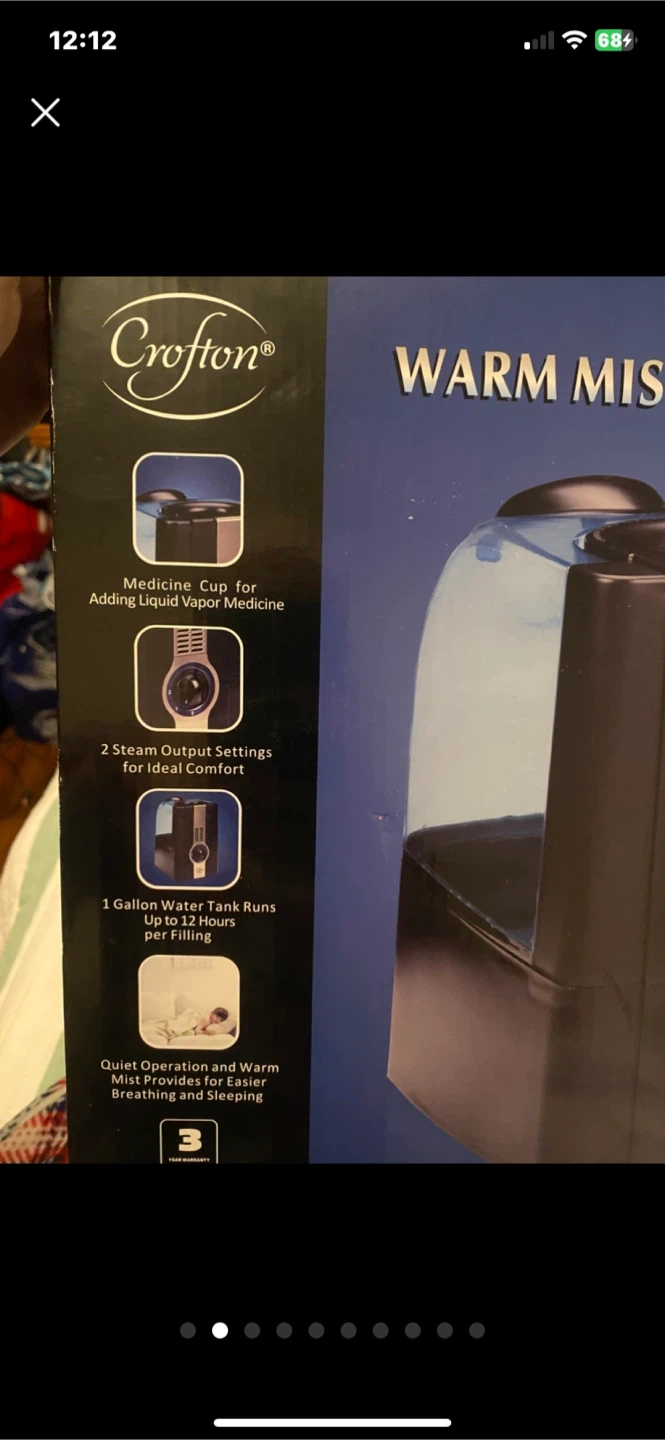 Crofton Warm Mist Humidifier - photo 2
