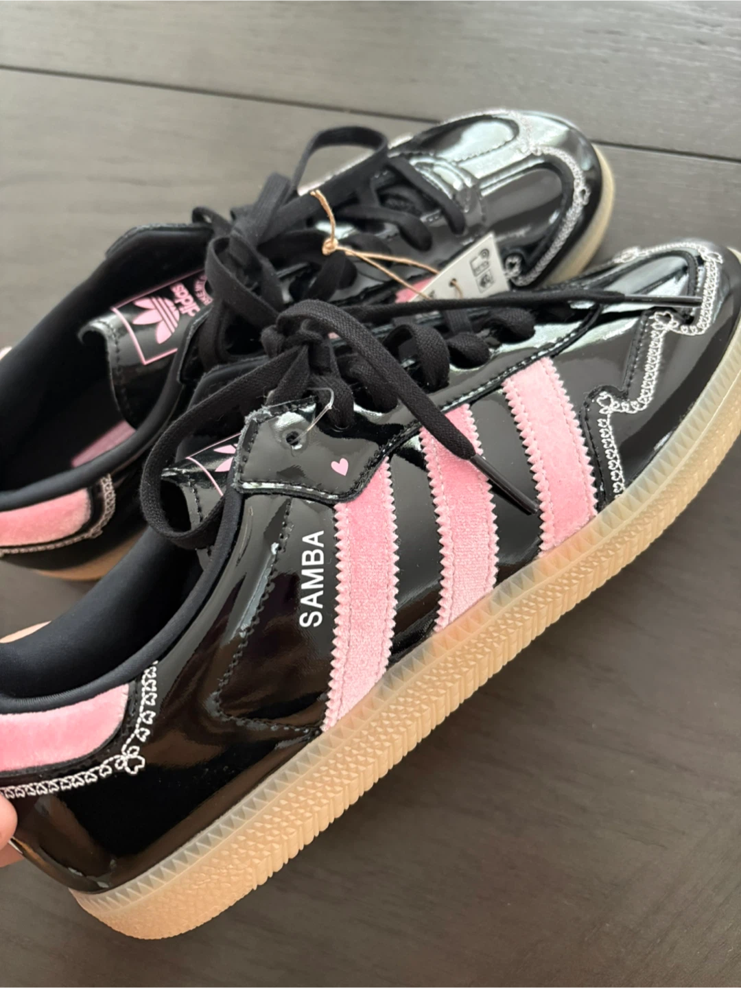 Adidas Samba OG Shoes Black and Pink