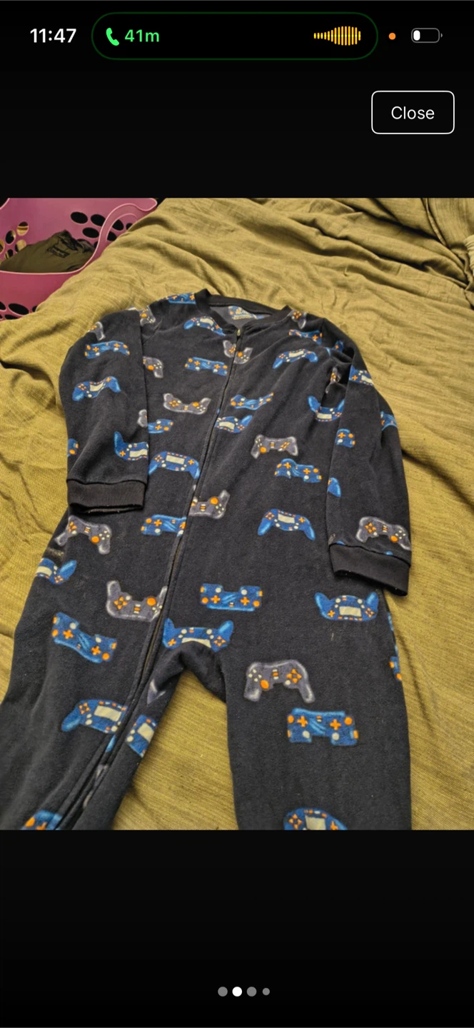 Carter's fleece one-piece pajamas size 10 - photo 2