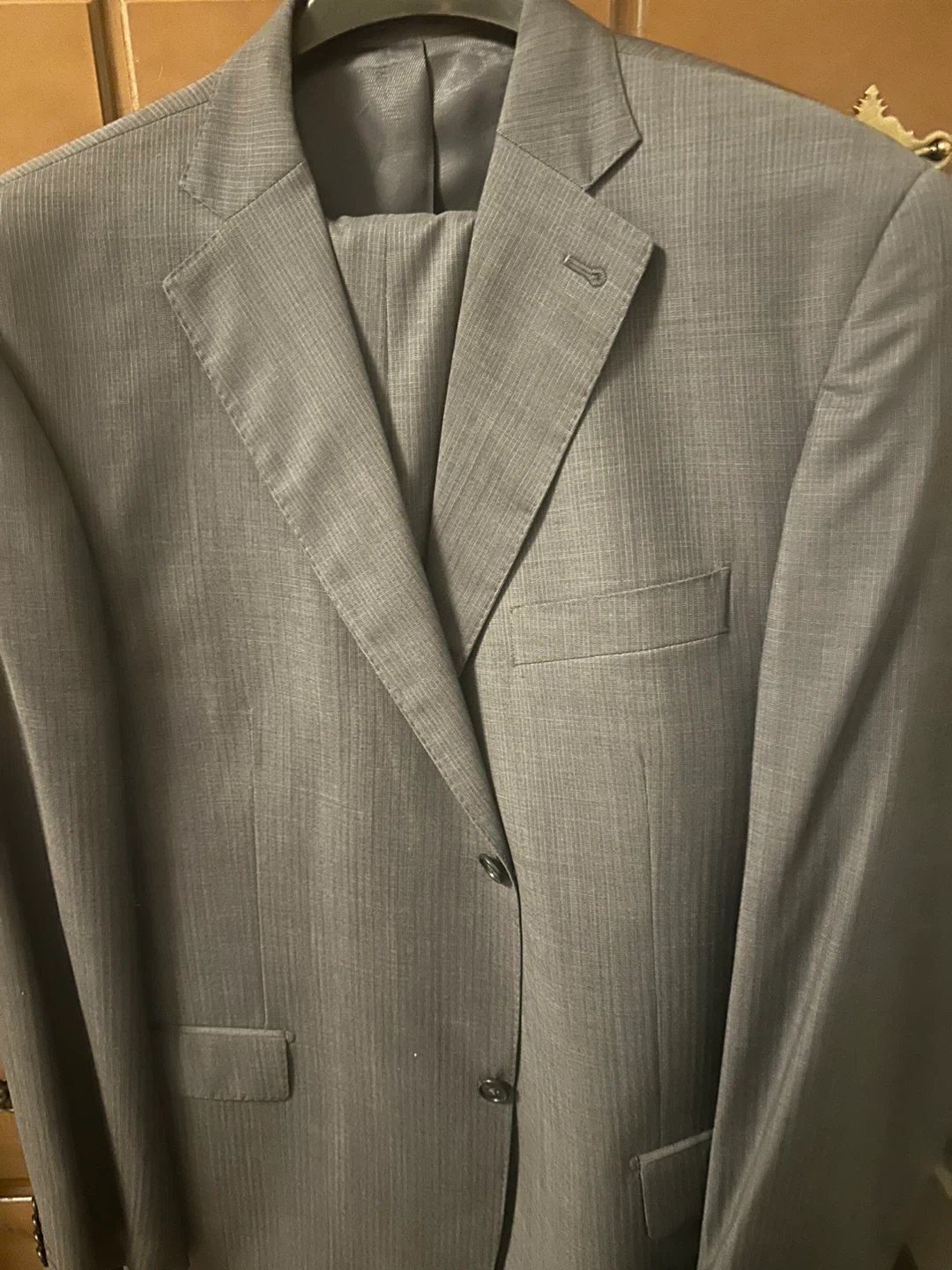 Moores Men's Grey Suit 46L Jacket and 40L Pants