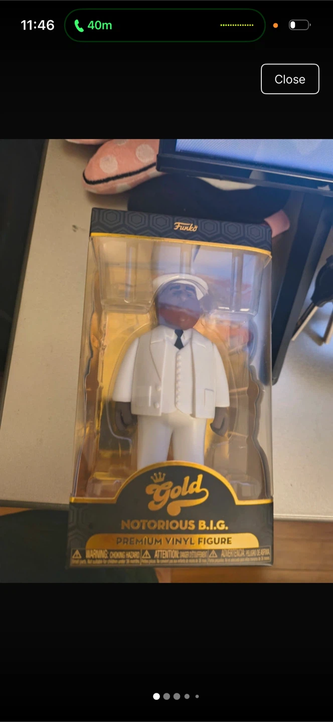 Funko Gold Notorious B.I.G. Vinyl Figure and Tupac