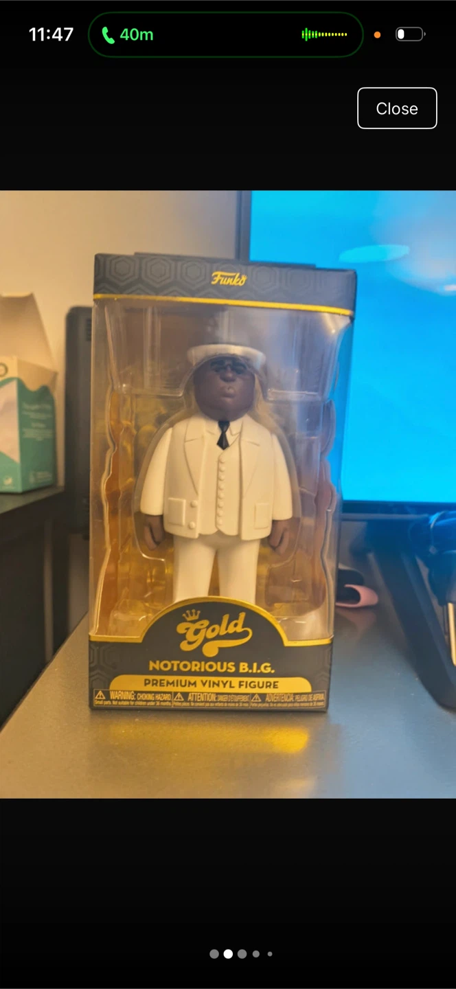 Funko Gold Notorious B.I.G. Vinyl Figure and Tupac - photo 2