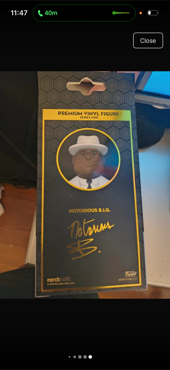 Funko Gold Notorious B.I.G. Vinyl Figure and Tupac - photo 5