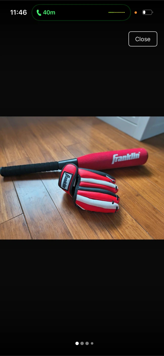 Franklin Sports Air Tech Baseball Set