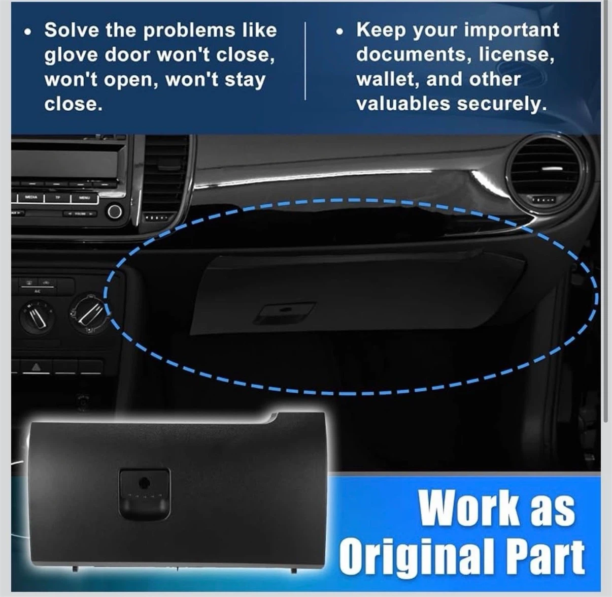 Dash Glove Box Door Lid for Volkswagen - photo 2