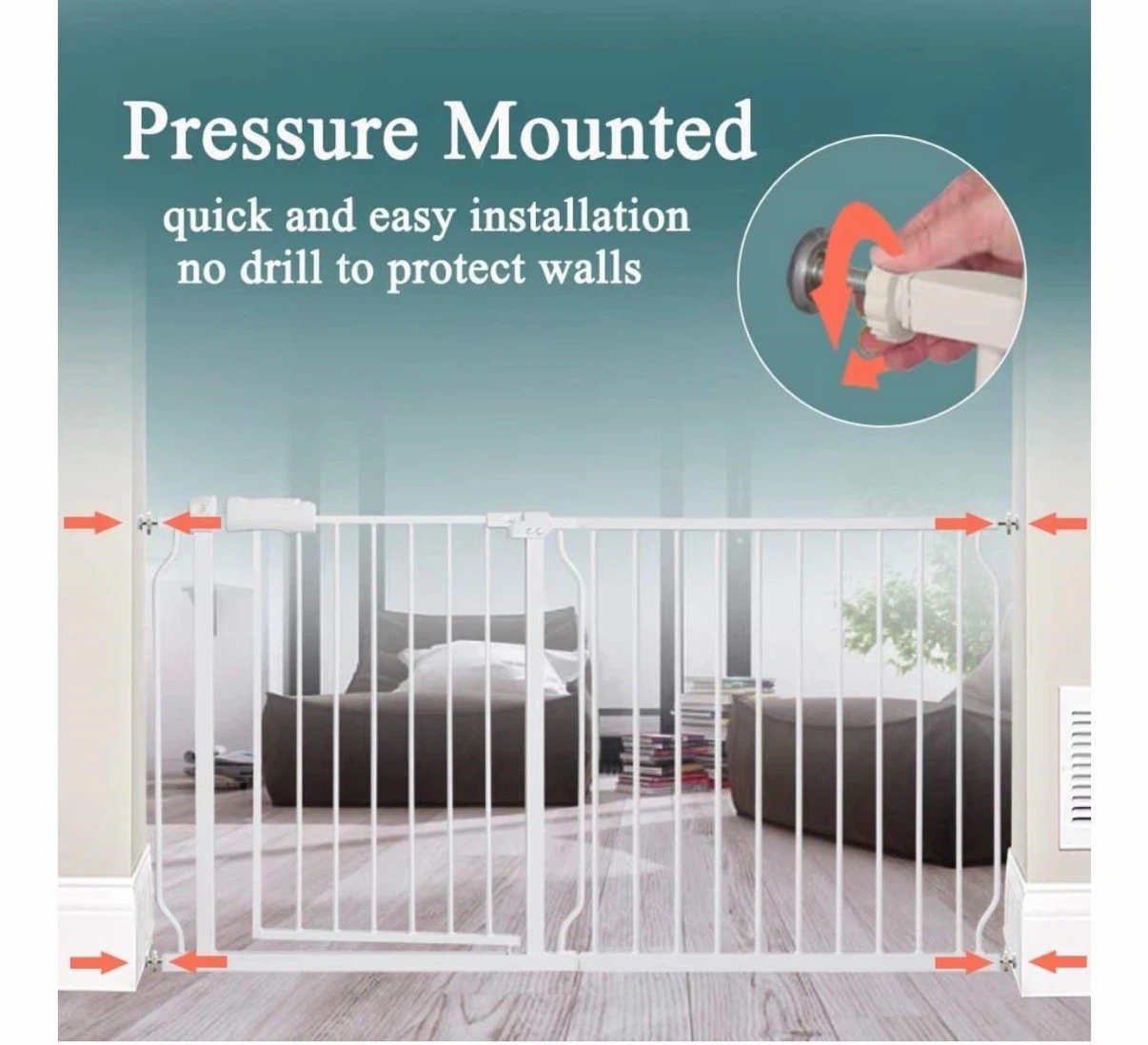 Baby Gate Extra wide pressure mount