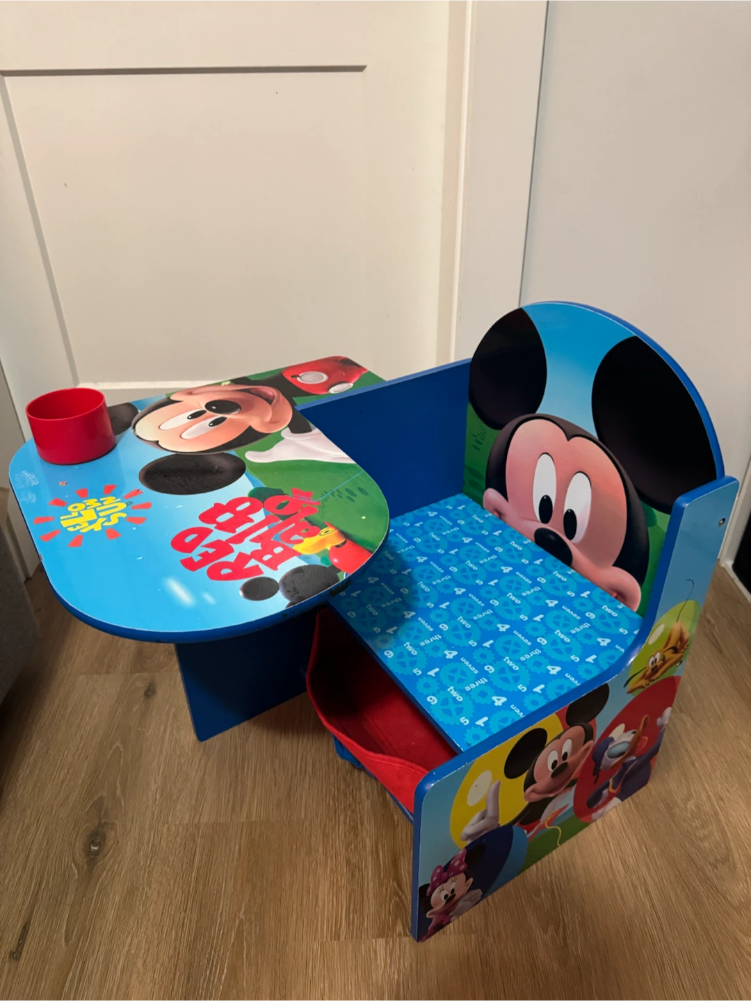 Disney Mickey Mouse and Friends Kids Chair Desk with Storage