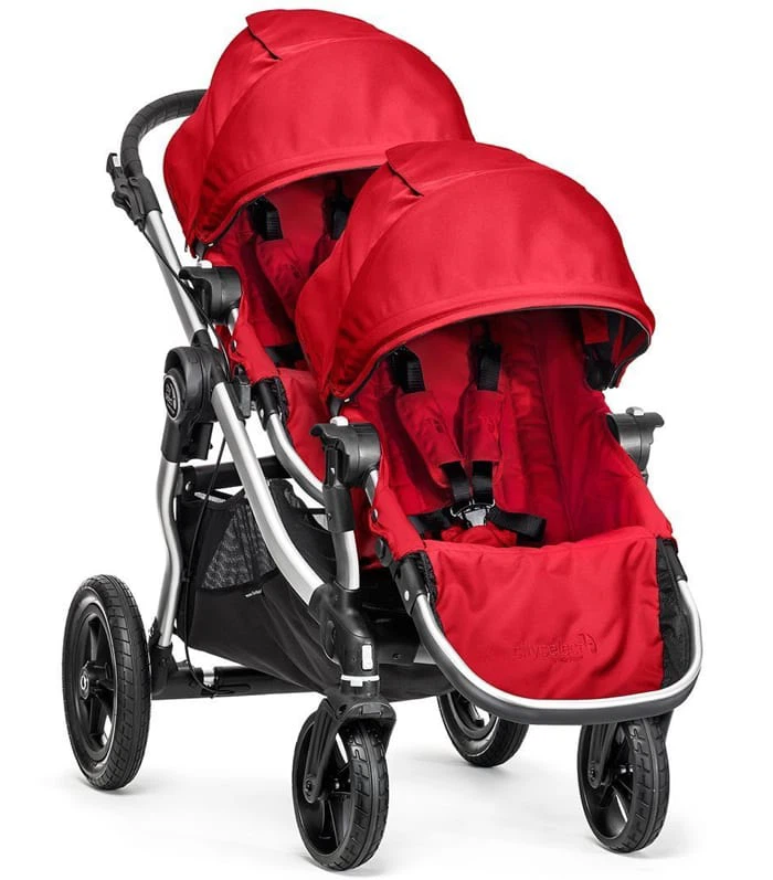 Baby Jogger City Select Double Stroller - Red