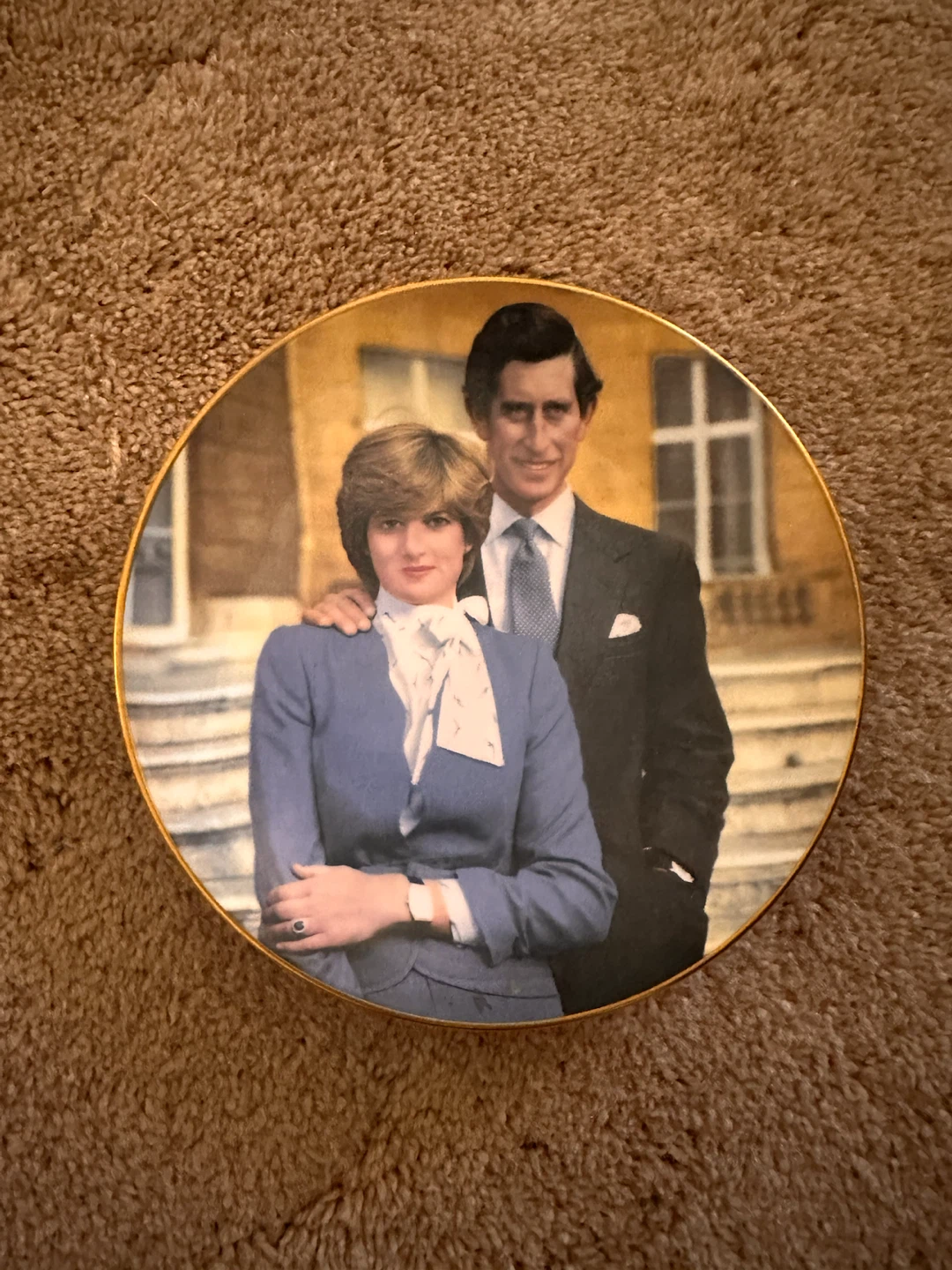 Crown Staffordshire Prince Charles & Lady Diana Plate