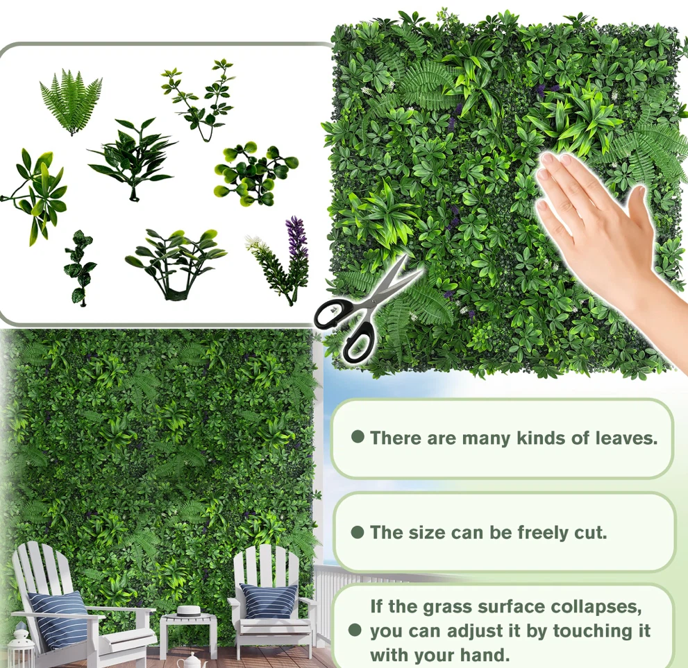 Artificial Boxwood Hedge Wall Roll 5x10 FT – Privacy Fence - photo 5