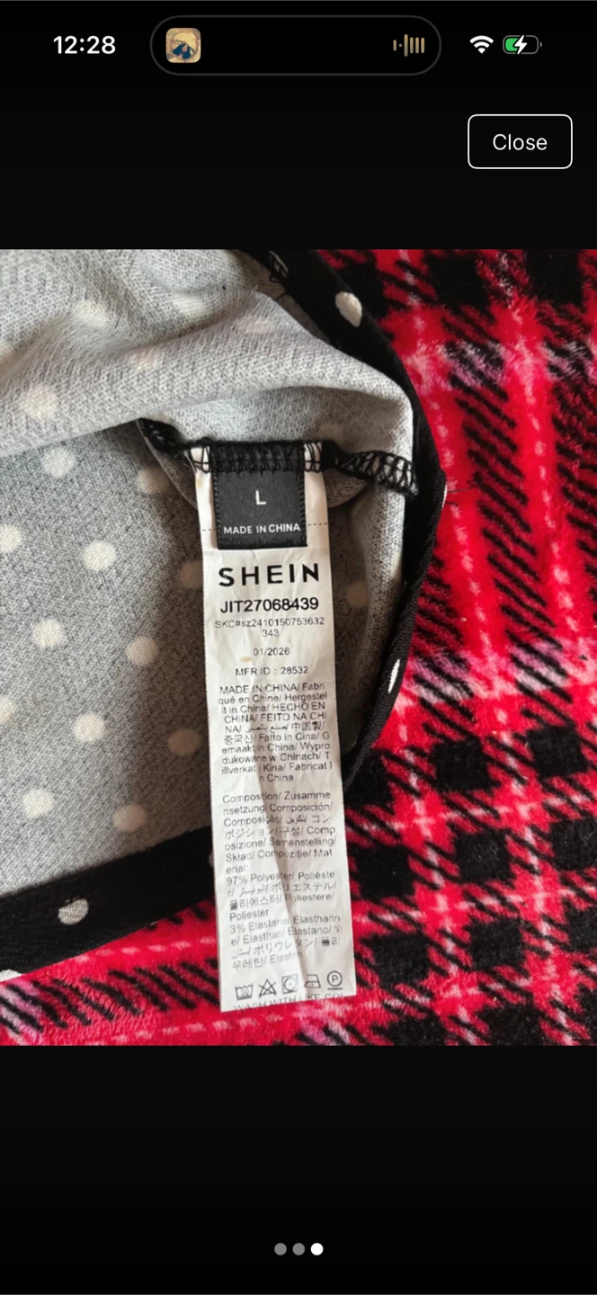 SHEIN Polka Dot Cami Top Black Size L - photo 3