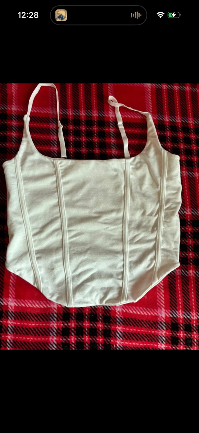 Young & Chic White Corset Tank Top