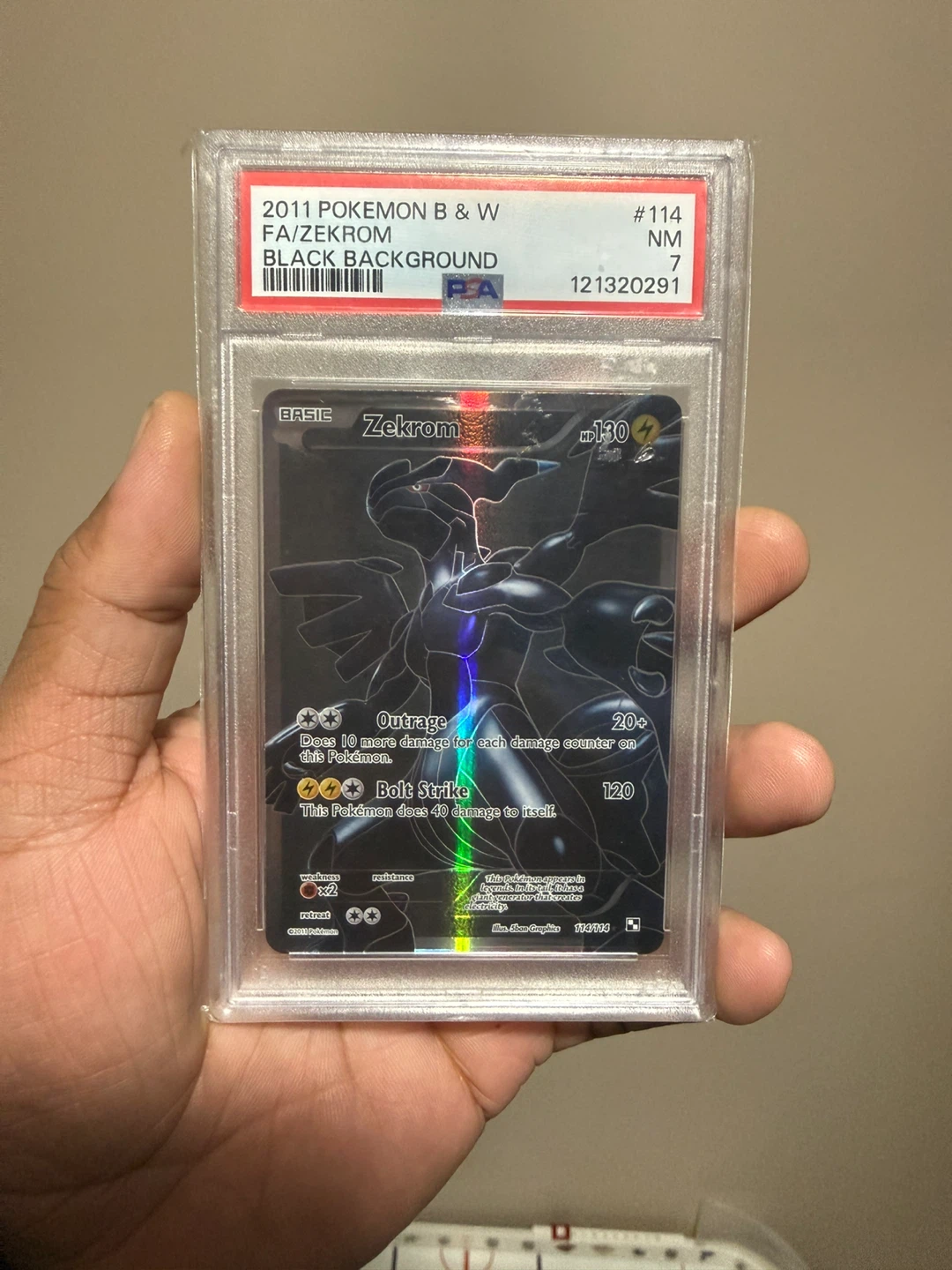 2011 Pokemon B&W Zekrom #114 PSA 7 - photo 3