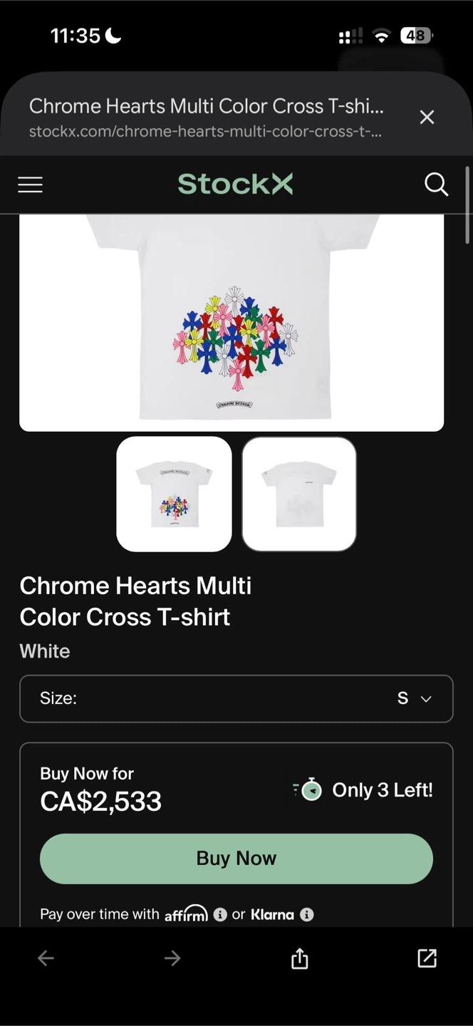Chrome Hearts Multi Color Cross T-shirt - photo 3
