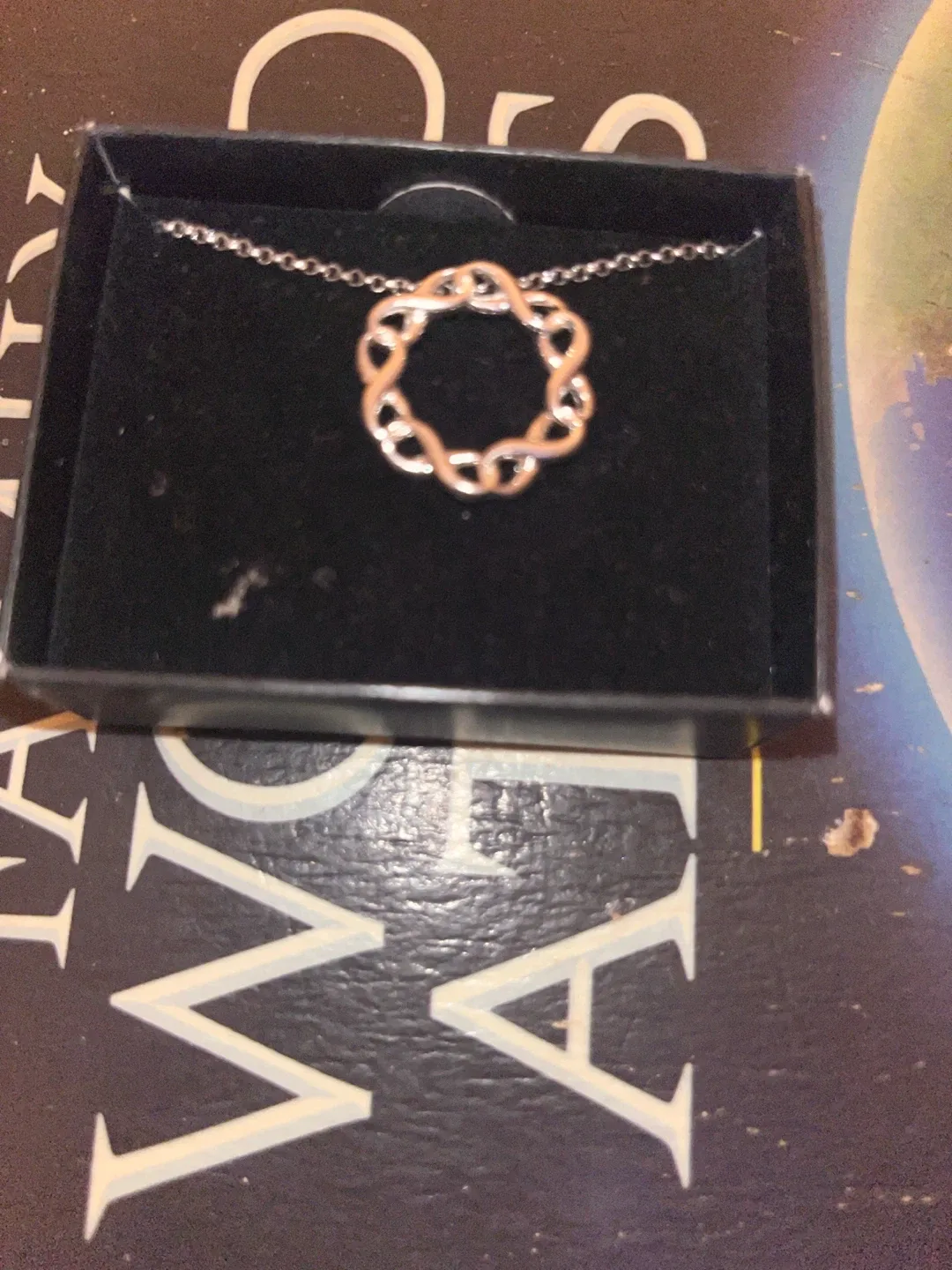 Infinity Knot Silver Pendant Necklace