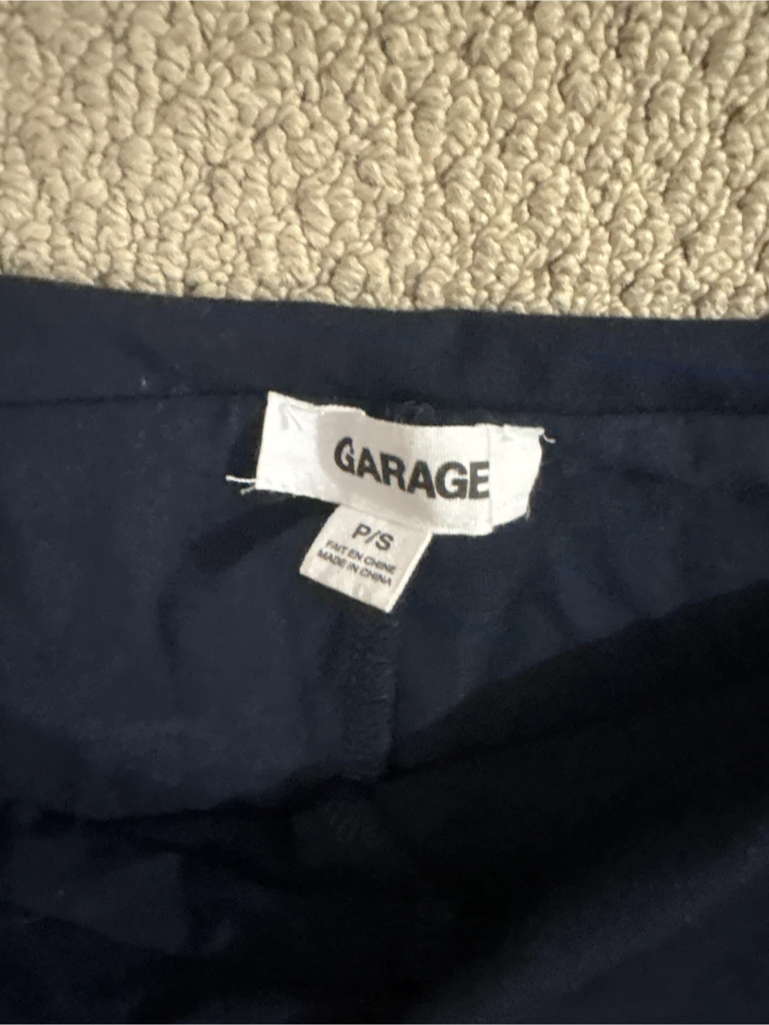 Garage Navy Fold-Over Waist Pants - Small - photo 2