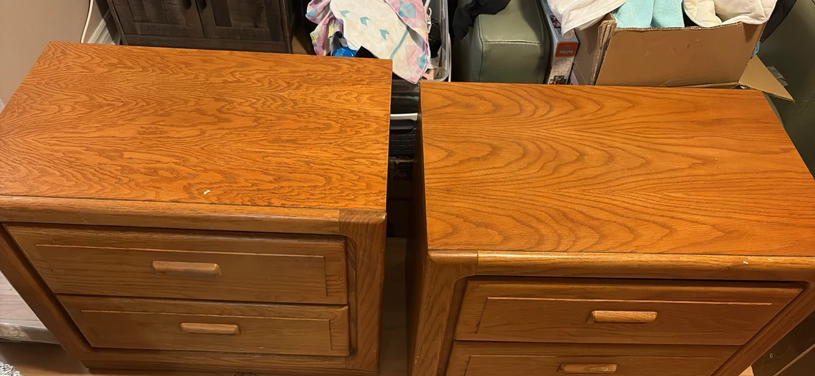 Pair of Wooden Bedside Tables - photo 5