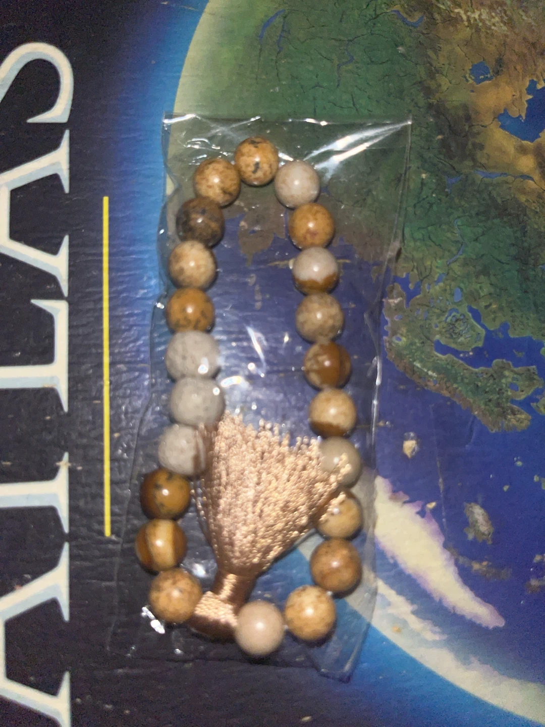Stone Bead Tasbih with Tassel